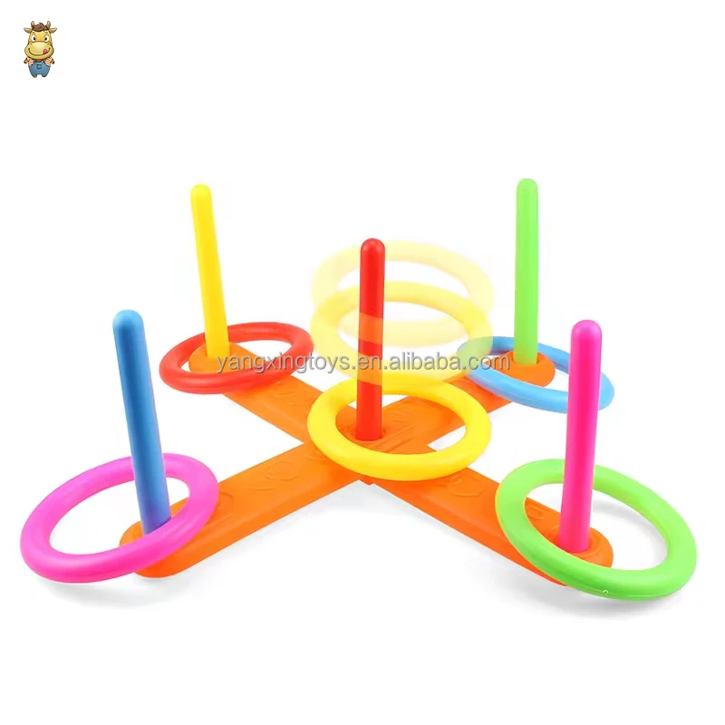 Kids Indoor Outdoor Play Set Throwing Ring Toss Sport Game Toys