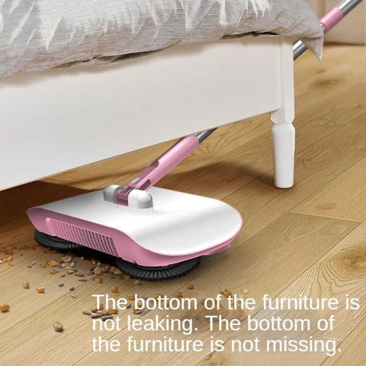 New Sweeping Machine Hand Push Stainless Steel Handle Household Floor Cleaning Sweeper