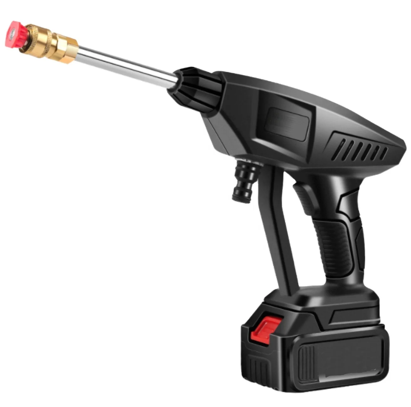 portable cordless high pressure car washer gun with lithium battery powered Wireless Car Wash Water Jet Foam Gun