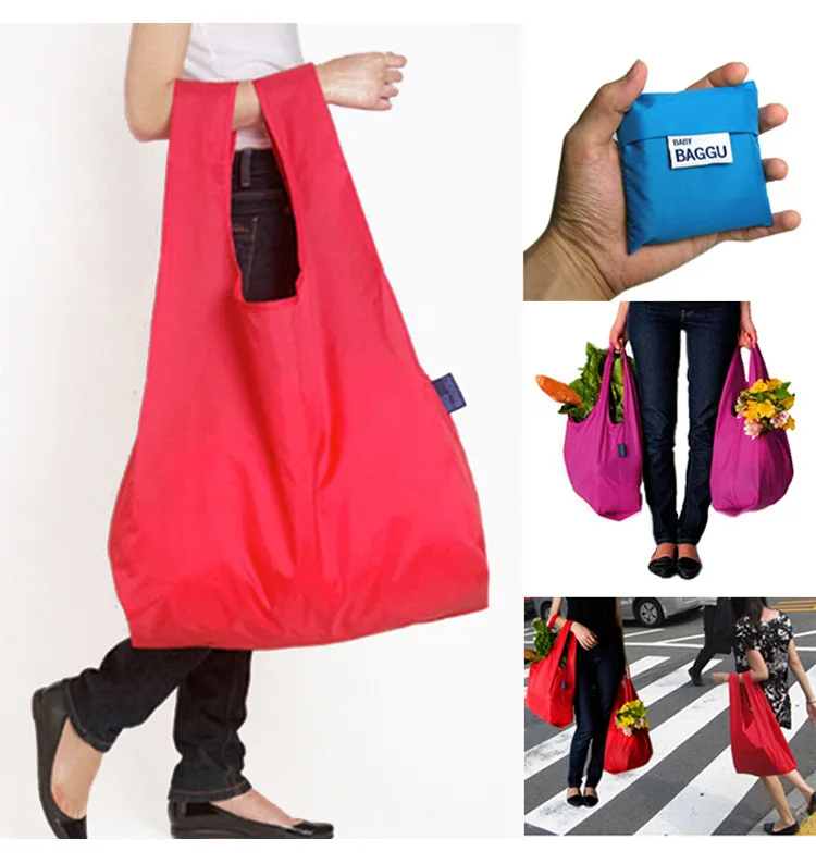 Eco Friendly Rpet 210t Recycled Reusable Polyester Foldable Shopping Bag