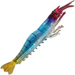 GASTORNI 9cm 3.8g Sea Fishing New Saltwater Shrimp Lure Fishing Lures Shrimp Jelly Blue