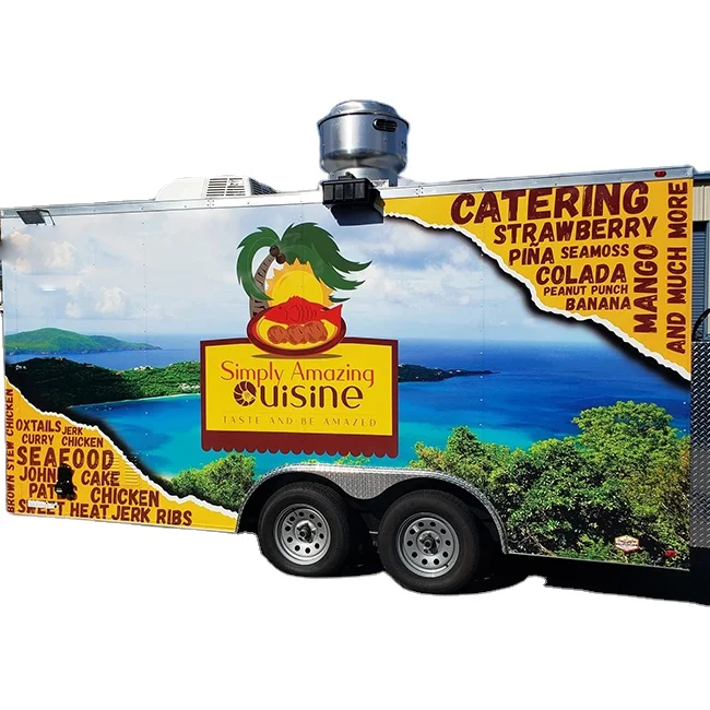 Shop Trailer Mobile Fast Food Car Ice Cream Mobile Food Trailer   For Sale  Hot Selling