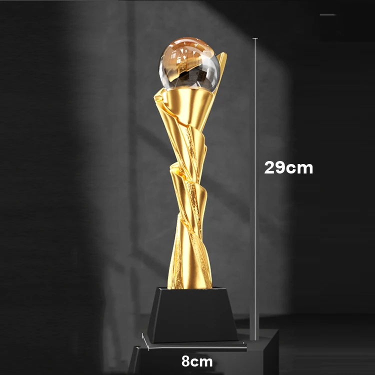 First Place custom resin trophies and awards hot selling crystal plastic trophy cup award trofeos design logo for your business