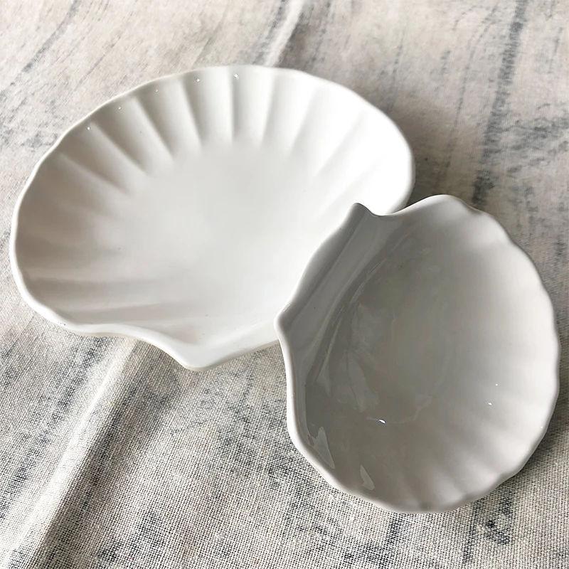 Certification melamine irregular sea small shell dish,melamine sea shell shaped plate