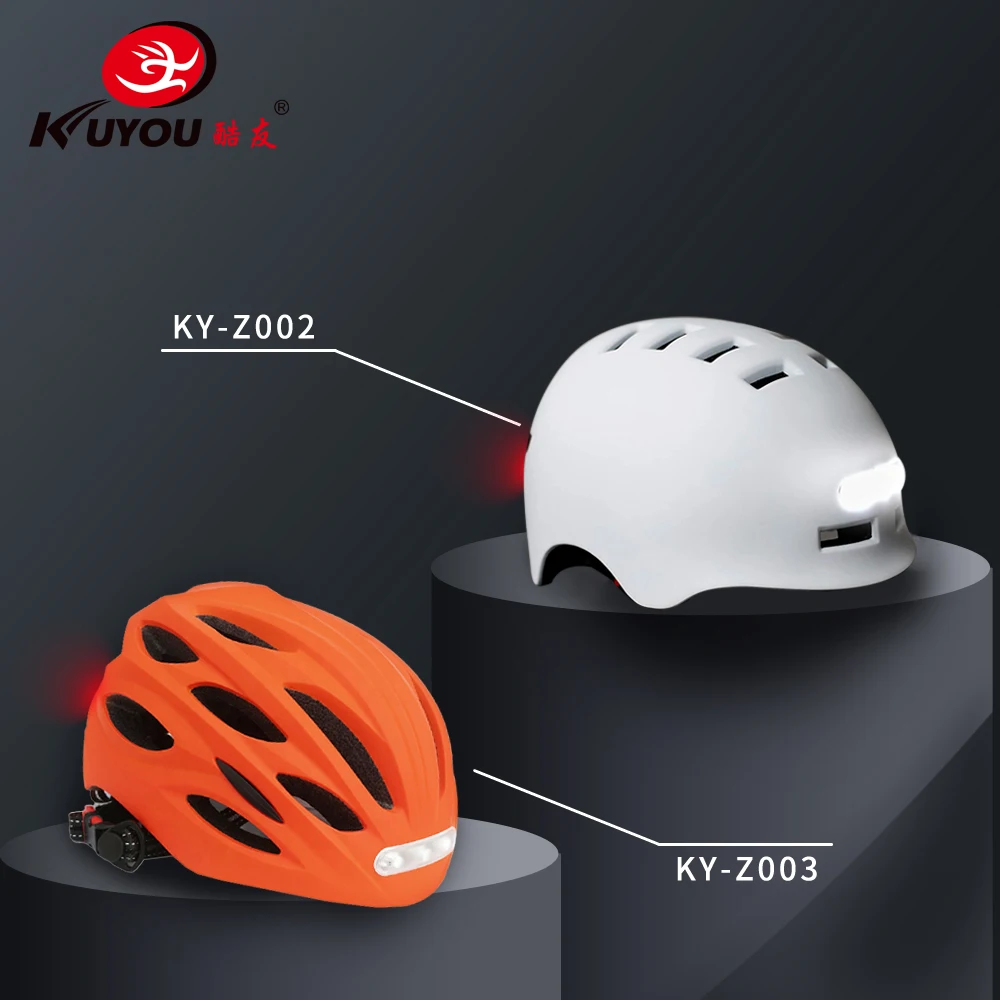Riding safety protection led Helmets commuting scooter Bike Bicycle Helmets With Usb Charging Illuminated Warning Light