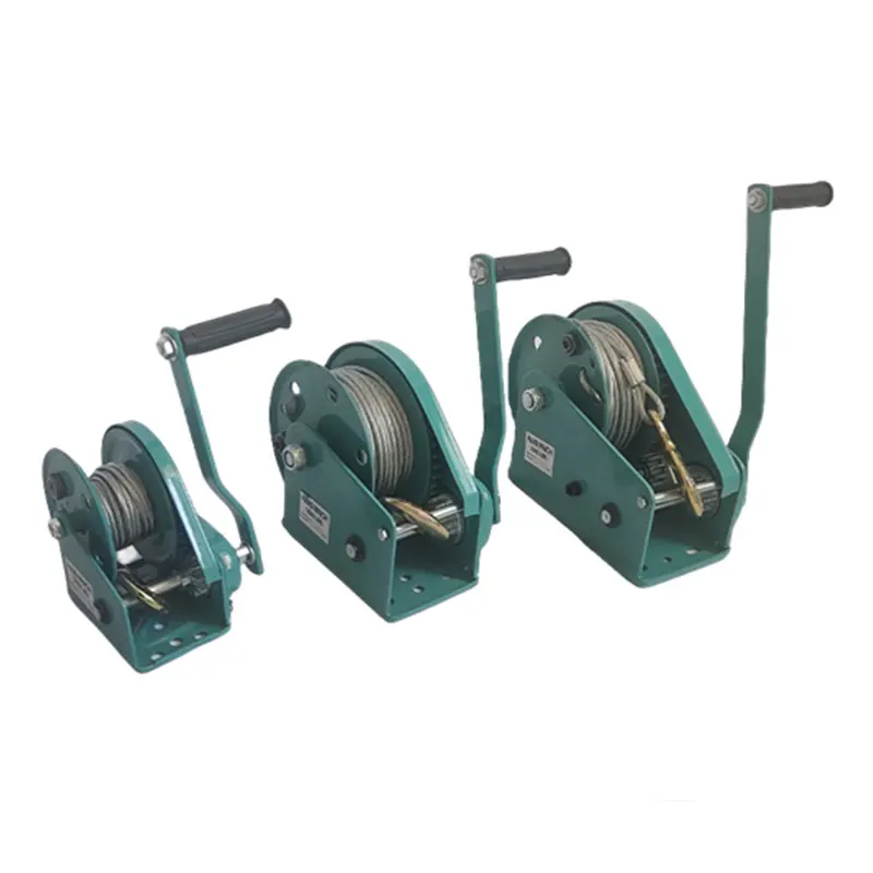 Self Lock Hand Operated Winch 1200lb 1800lb 2600lbs Reversible Lifting Mini Hand Crank Anchor Winch 5M Hand Cranked Winch