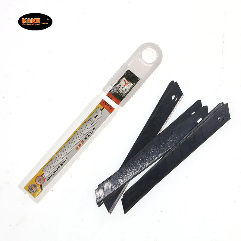 KAKU High Carbon Steel 9 Mm Replacement Cutting Blades Snap Off Blade For Utility Knife