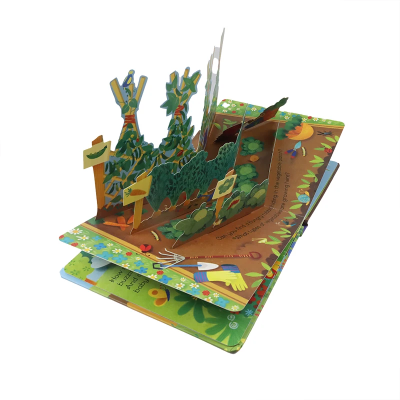 Pop up Books Customized English Story Educational 3D Offset Printing Customization Oem Hot Sale Kids Baby for Children Art Paper