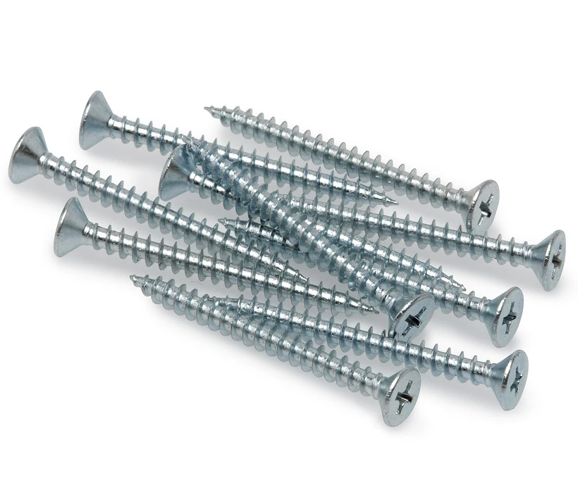 Countersunk head wood chipboard screws zinc plated galvanized direct factory price