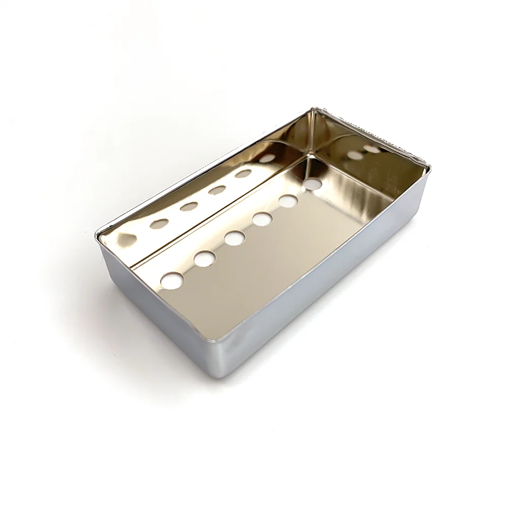 Chrome copper 50mm 52mm LP humbucker guitar pickup cover for sale