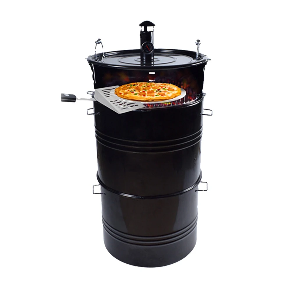 Smoker Grills Best Vertical Small Multi-Function Drum Bbq Grill Portable Charcoal Smoker