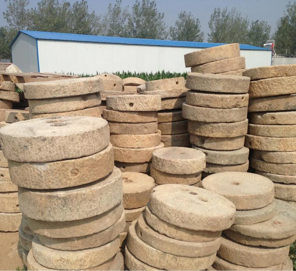 Used Ancient Old Granite Antique Millstone For Garden Decoration