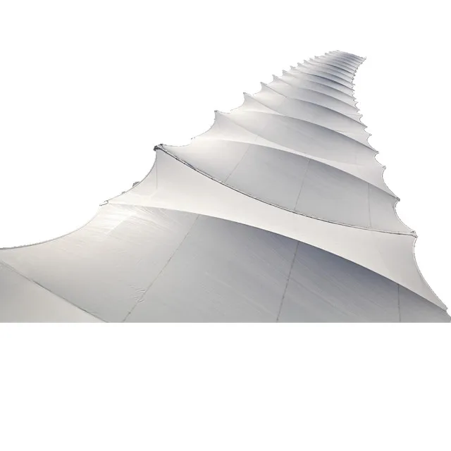 
Membrane Structure Roof of gym tennis stadium bleachers shade for sale fireproof PTFE Tensile 