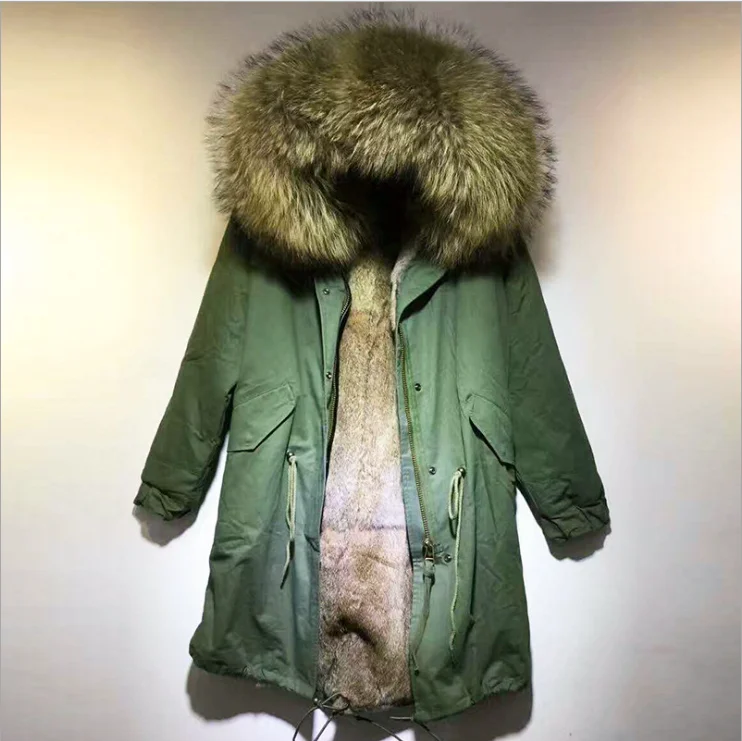 XM-2022 new728089 Women Winter Coat Fur Real Fox Fur Jacket Parka