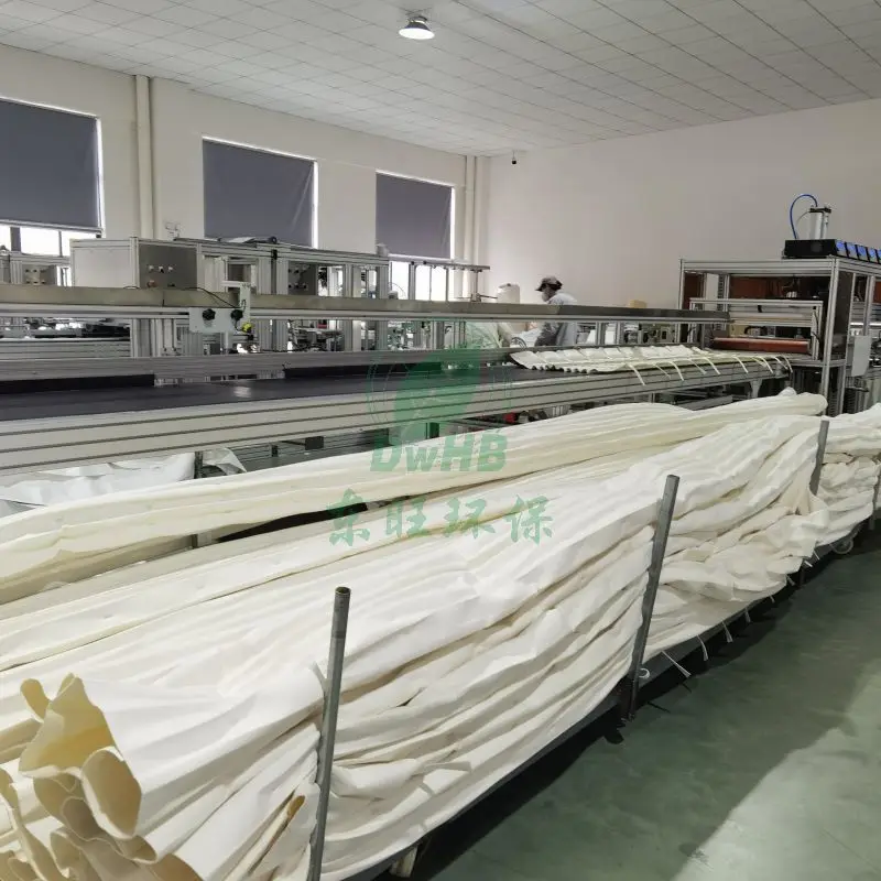 High Efficient filtration 100% PTFE  Punched Felt Dust Filter Bag  Air Filter White for Waste Incineration Dust Collector