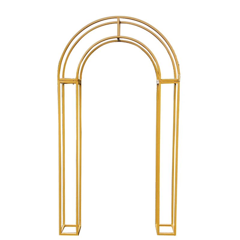 JAROWN New Wedding Props Truss Arch Background Ornaments Wedding Stage Curved Square Pillars Arched Door Decoration Flower Stand