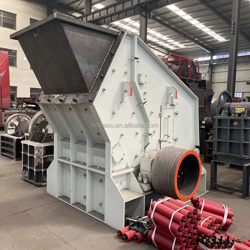 mining machinery 50-100tph basalt limestone aggregate impact crusher stone crushing plant