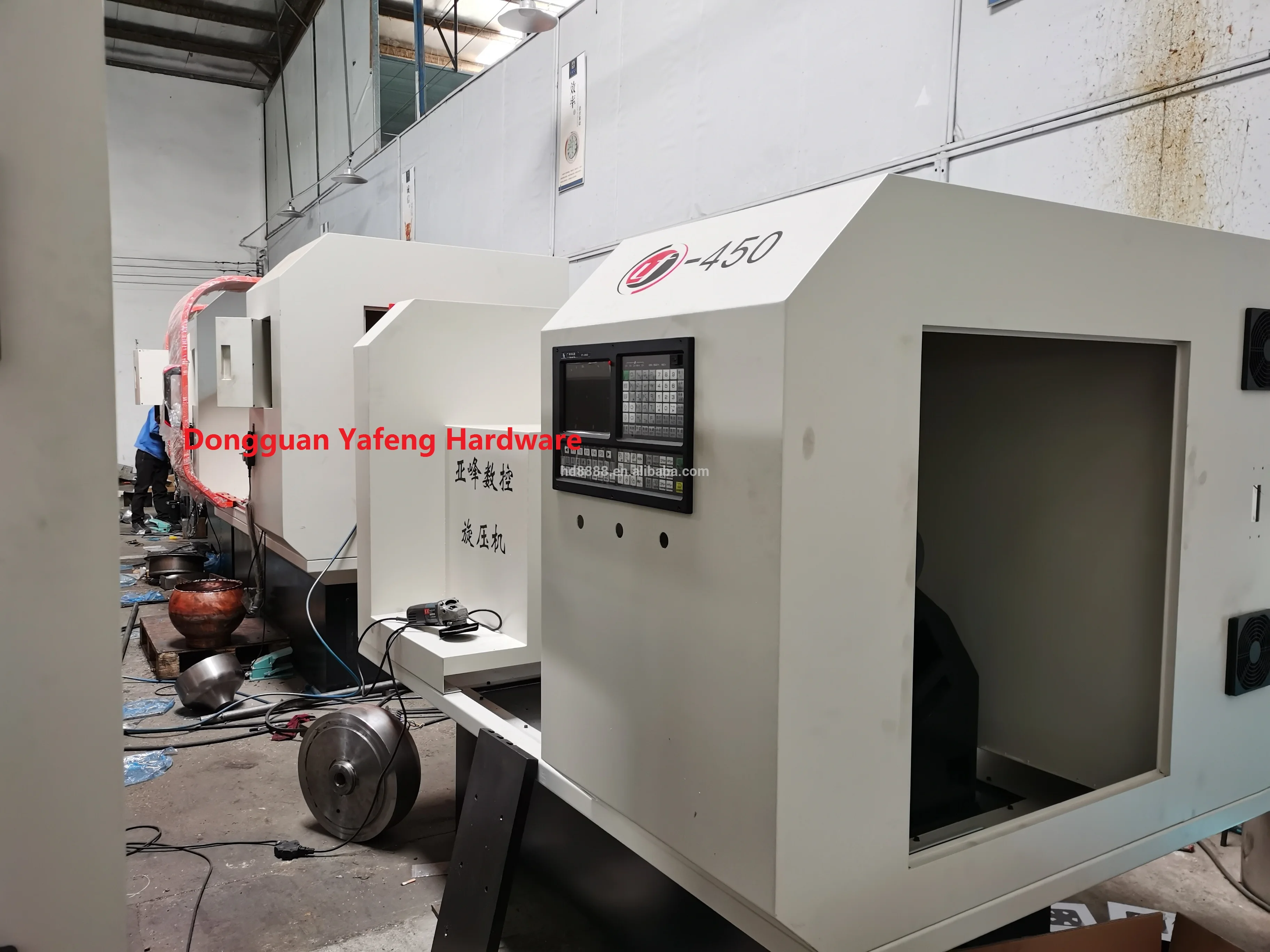 Metal Spinning Machine CNC Spinning Machine for Ventilation Fan Cookware Kitchenware Musical Trumpet Horn LED lighting