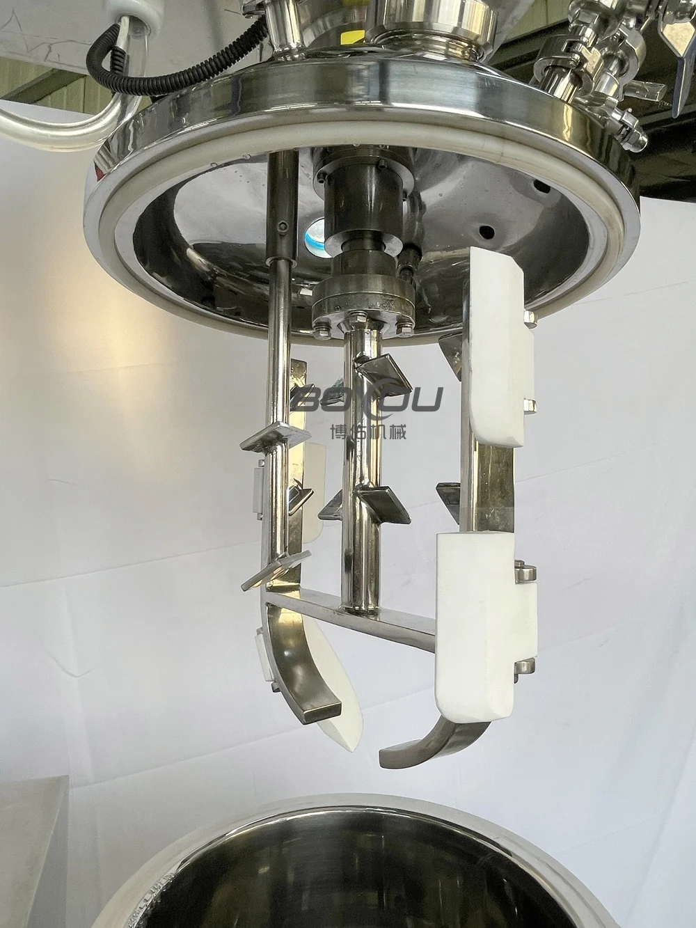 50L Jacketed Heating Vacuum Emulsifier Homogenizer Mixer for Mixing Face Cream Food Mayonnaise Hair Gel Tomato Paste Making