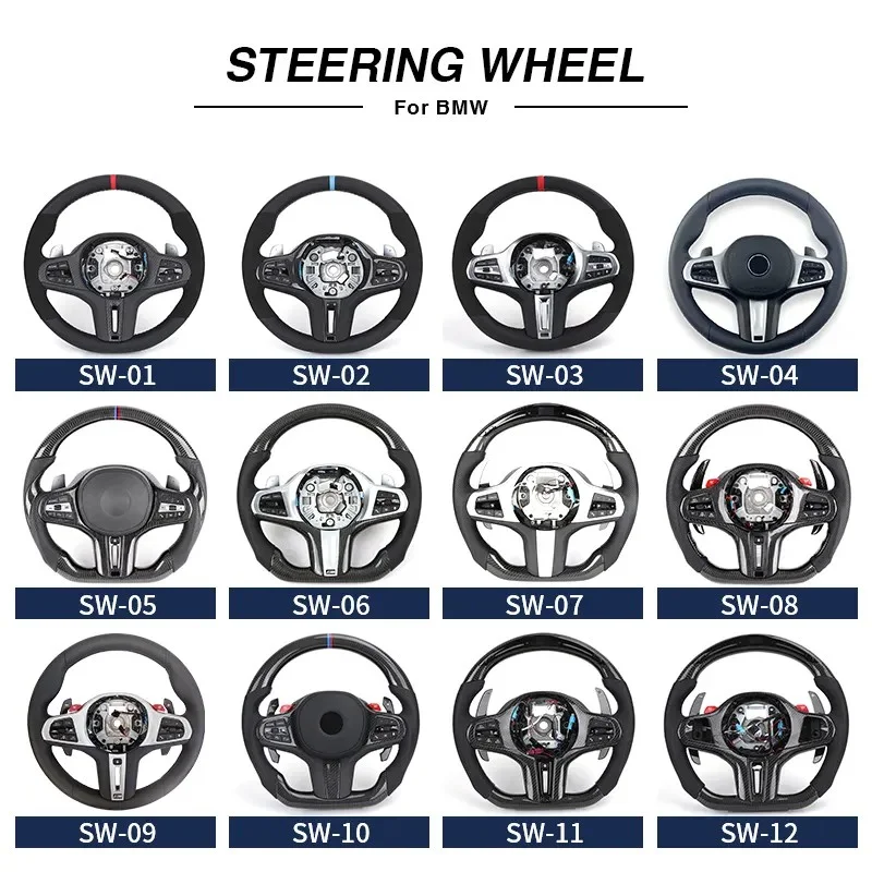 Кожаное рулевое колесо с кнопкой M1 M2 для BMW M3 G80 M4 G82 X3 G01 X4 G02 X5 G05 X6 G06 G11 G12 G20 G30 Z4 G29