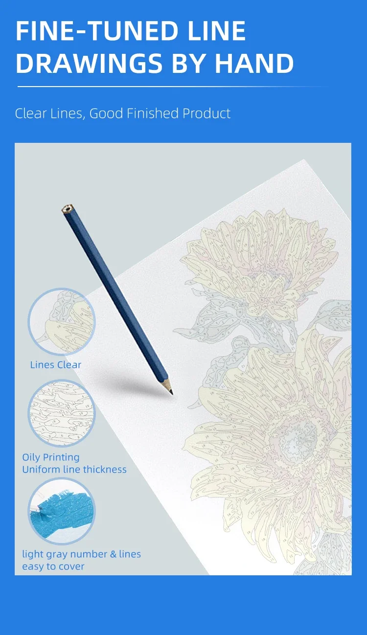 abstract Decorative Painting Literary Style Home Landscape Painting Quiet Night Painting By Numbers