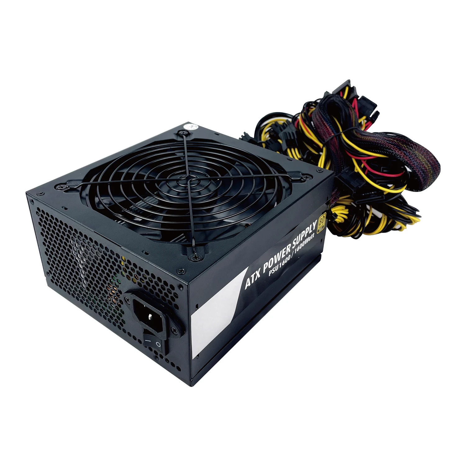 12gpu материнская плата горнодобывающий корпус 80 Gold Plus пк блок питания ATX PSU 1600 вт добыча питание для Eth Gpu добычи