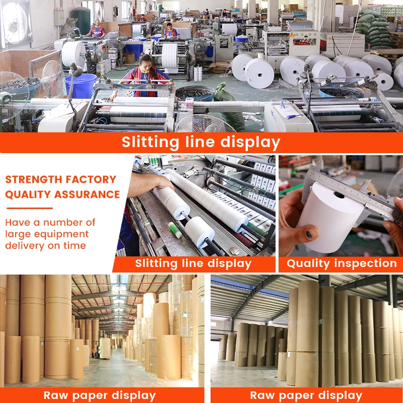 Factory Direct Thermal Paper Roll Cash Register Paper 80mm 57mm for Cashier Receipt POS ATM Bank Thermal Paper Roll