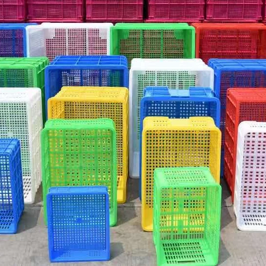 Пластиковый транспортный ящик, китайский поставщик, прочный Европейский контейнер из полиэтилена высокой плотности с крышкой