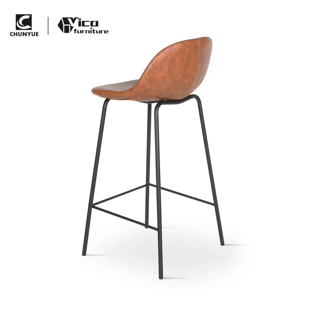 Kitchen cafe counter fabric upholstered chair bar stools