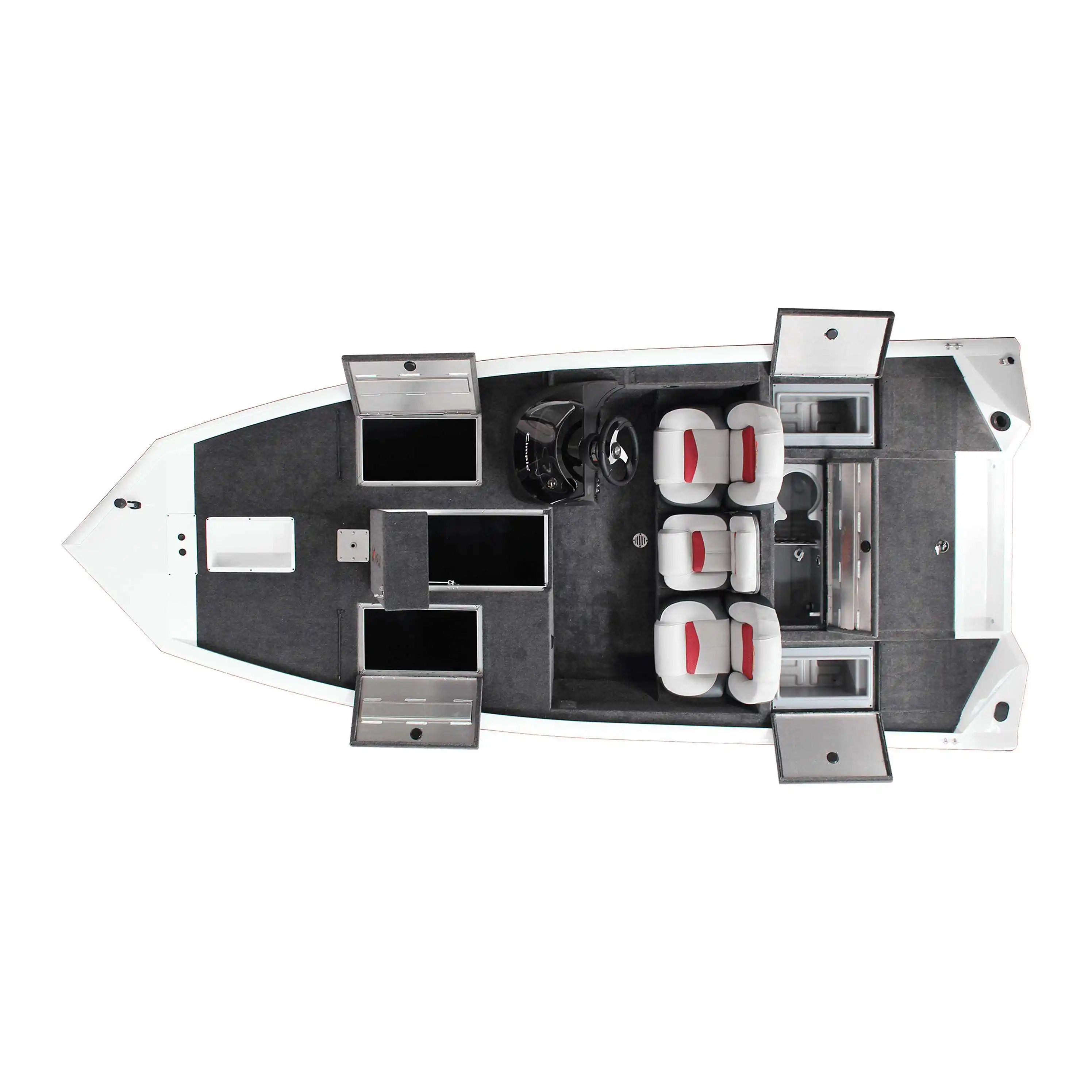 Customized High-Capacity Aluminum Yachts 3-Seater Luxury Aluminum Fishing Boats