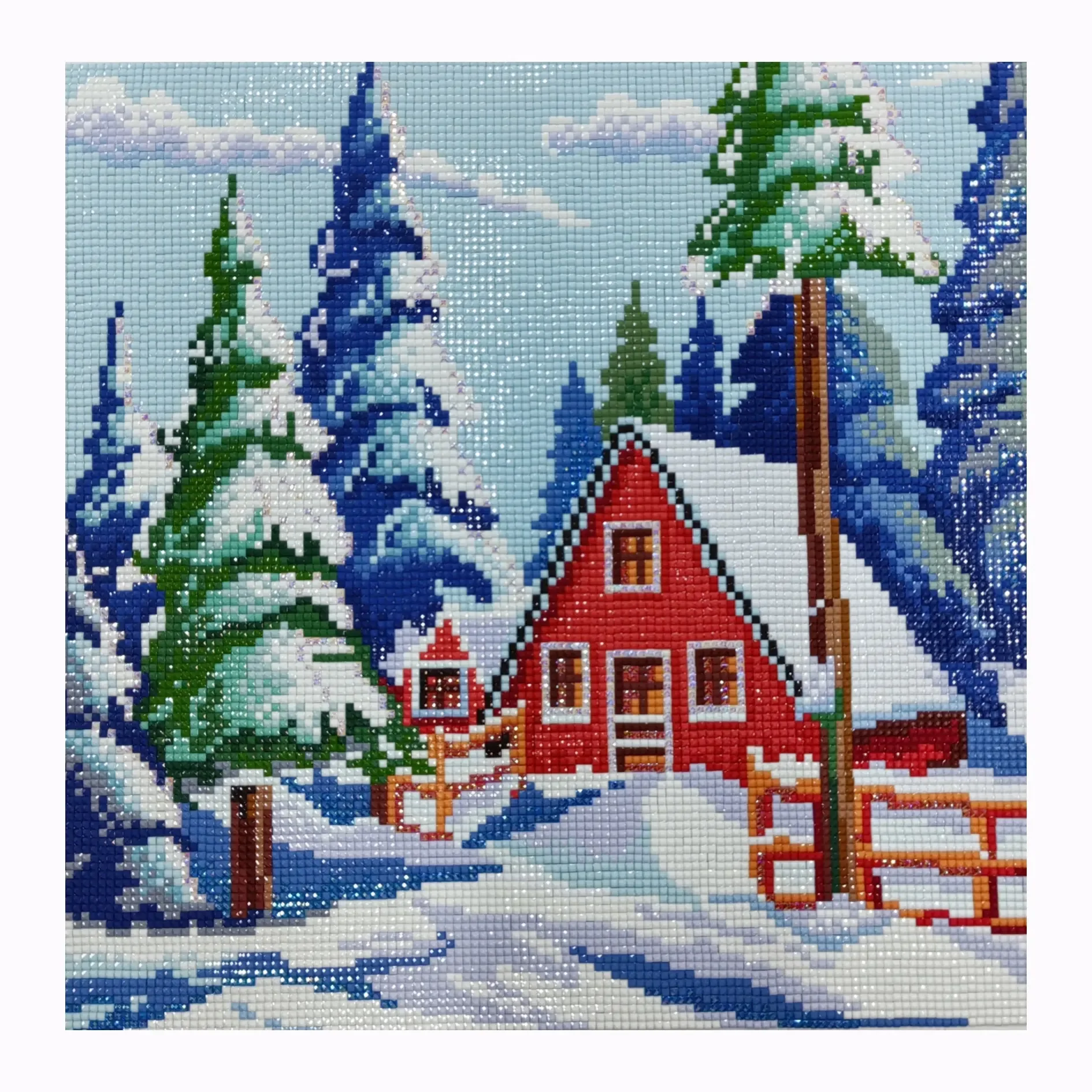 ML-12 Wholesale 5D diy custom 12 months of different landscape seasons diamond paintings