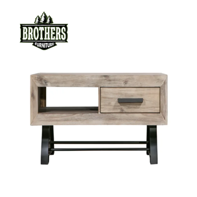 Wooden TV unit 2 drawers Solid Wood storage drawer storage platform luxury bedroom from Viet Nam manufacture