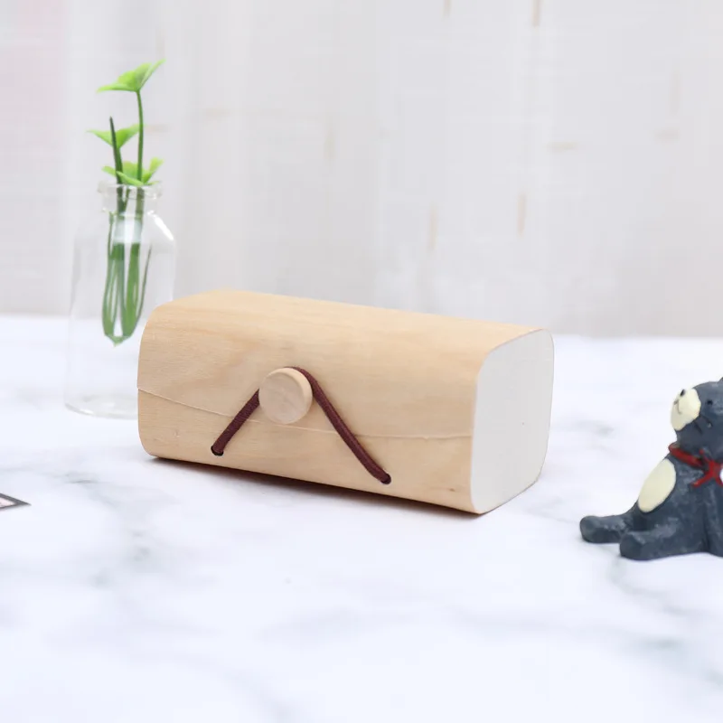 Direct factory  wooden packing box  cork bark wooden gift box