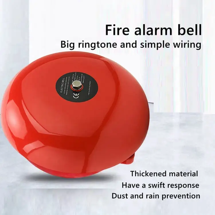 Big ringtone and simple wiring duralumin 24v fire alarm bell ring outdoor sound electric