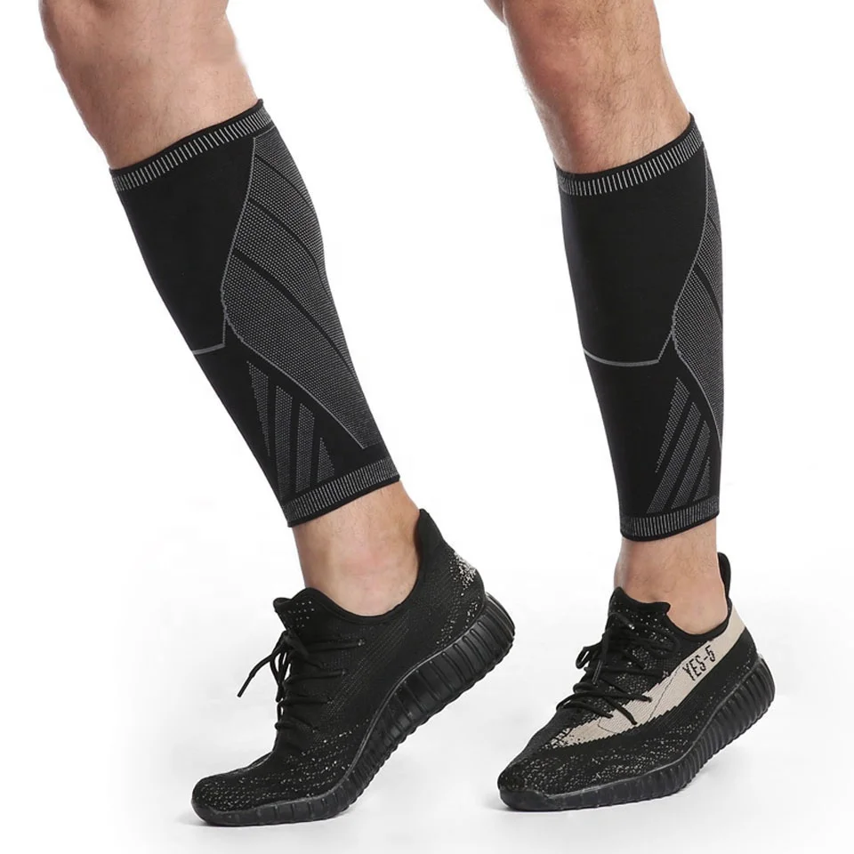 Elastic Custom Protect Gym Sport Shin Compression Calf Sleeve