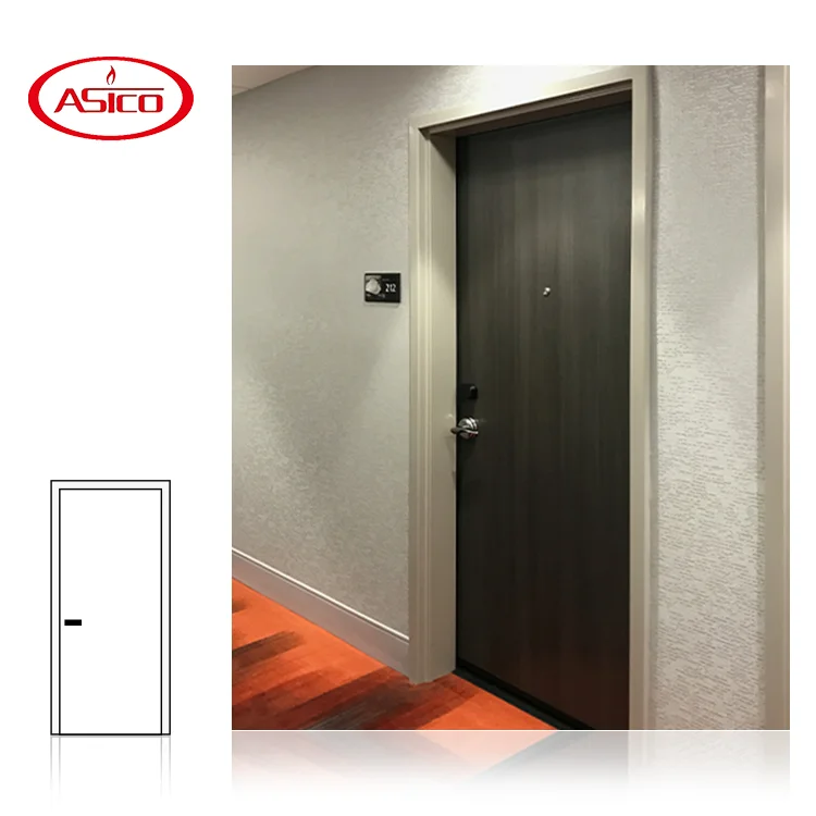 ASICO interior eco paint wood door for hotel inside doors for apartment interior bedroom flush prehung doors