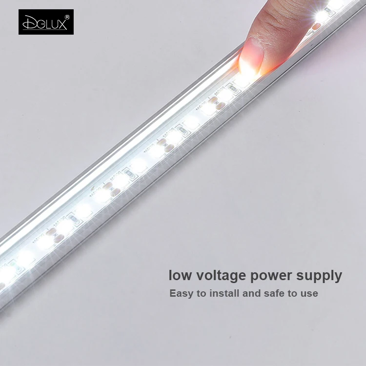 DGLUX U-Shaped Groove Exposed Shell Channel Led Strip Linear Lighting Aluminum Extruded Led Profile