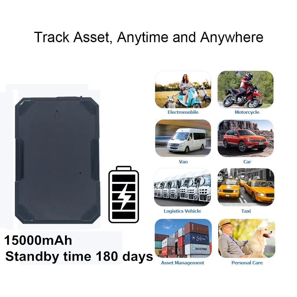 Long Standby Rechargeable Vehicle Car Truck Magnetic Tracking Device