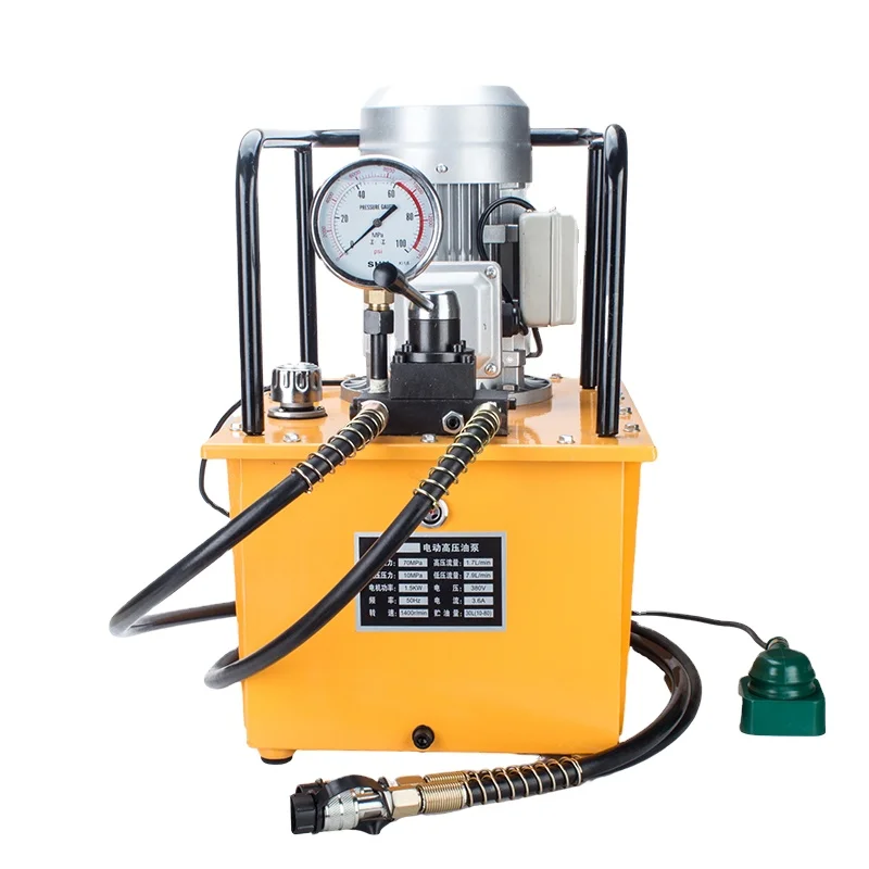 700 bar High Pressure Electric Hydraulic Pump DB150-S2 1500W Hydraulic Oil Pump Double Acting Manual Valve Electric Driven