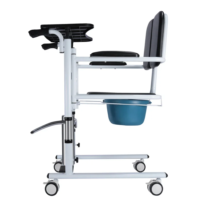 wholesale medical portable electric wheelchair toilet move wheel nursing patient transfer lift commode chair for elderly