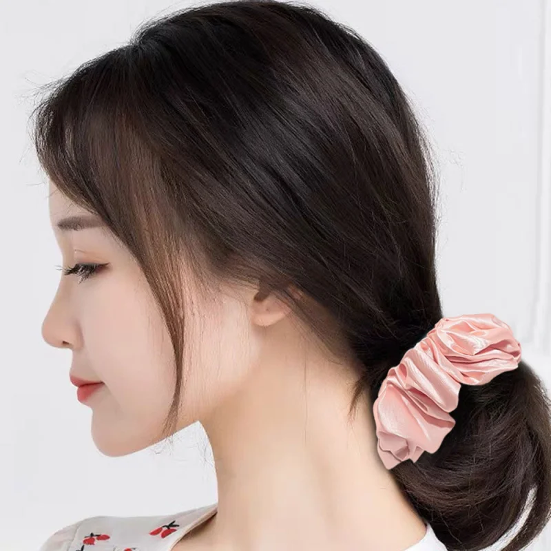 HZO-22002 Satin Pillow Scrunchies Hair Accessories Prevents Frizz and Breakage Ponytails Buns, Up dos and Braids