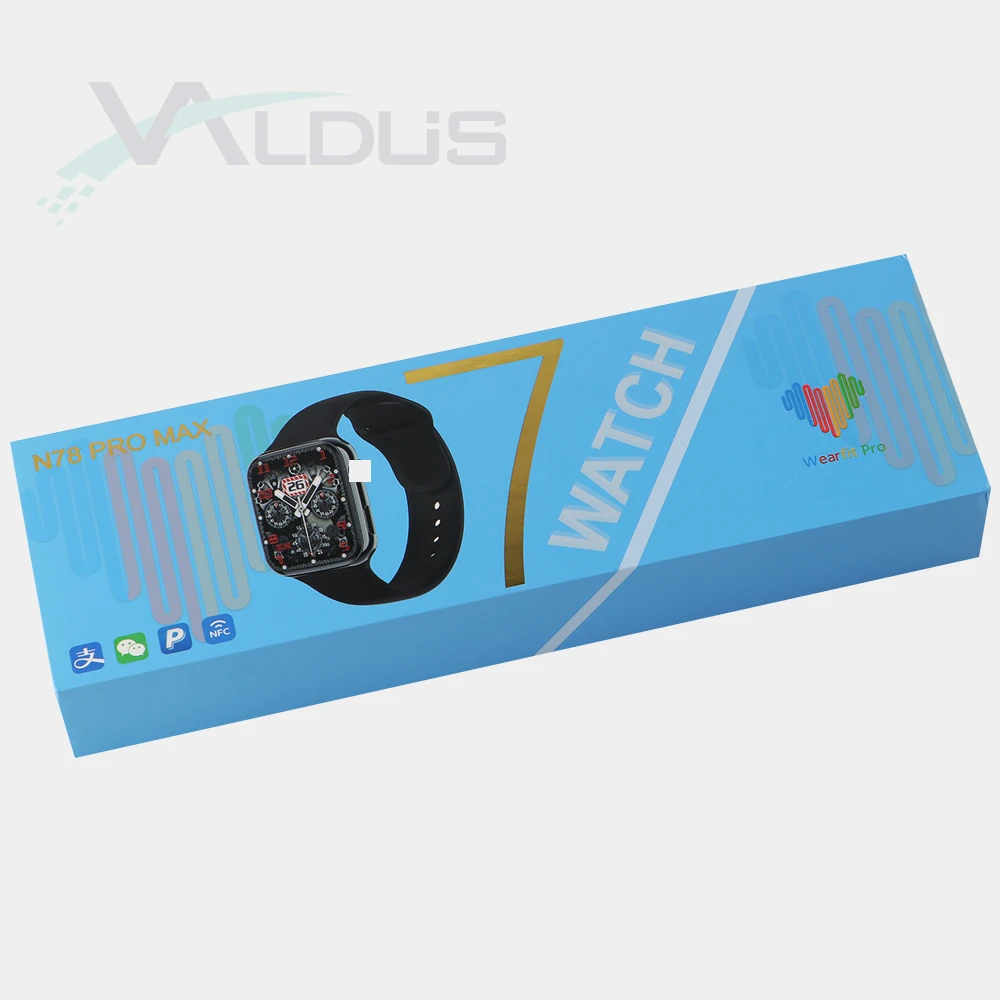 Valdus 2022 Cheap NFC N78 Pro Max SmartWatch Price Wearfit Pro reloj inteligente Wearable Device Series 7 8 Smart Watch