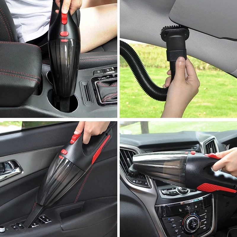 4000PA 12V Portable 120W Wet Dry Car Handheld Wired Vacuum Cleaner for dust