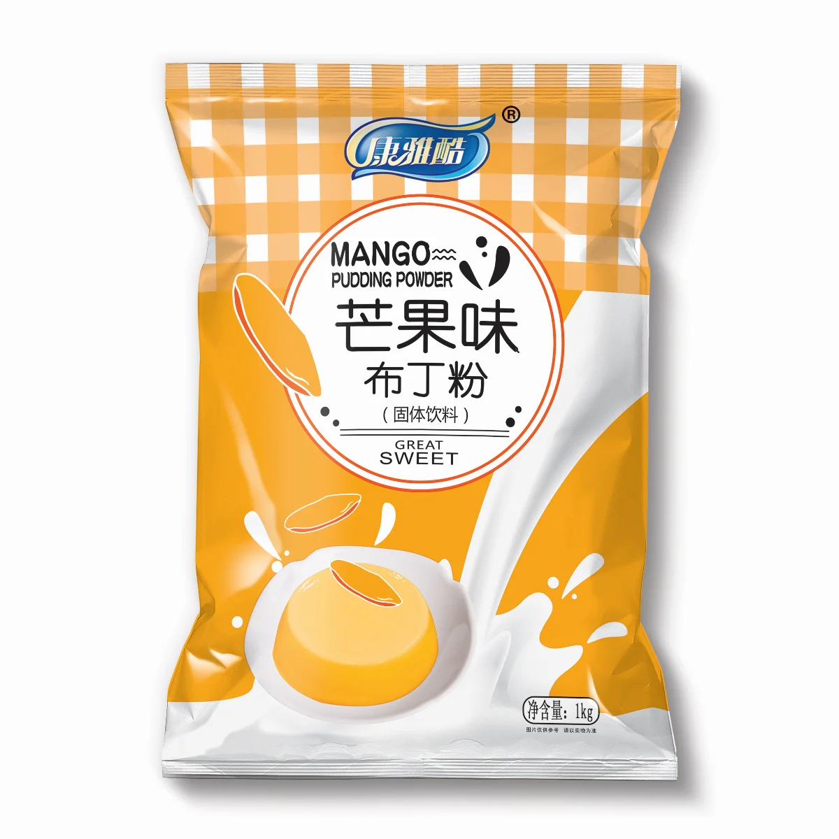 Manufacture Wholesale Fruit Milk Mix 1kg Egg Strawberry Mango Pudding Powder for Children