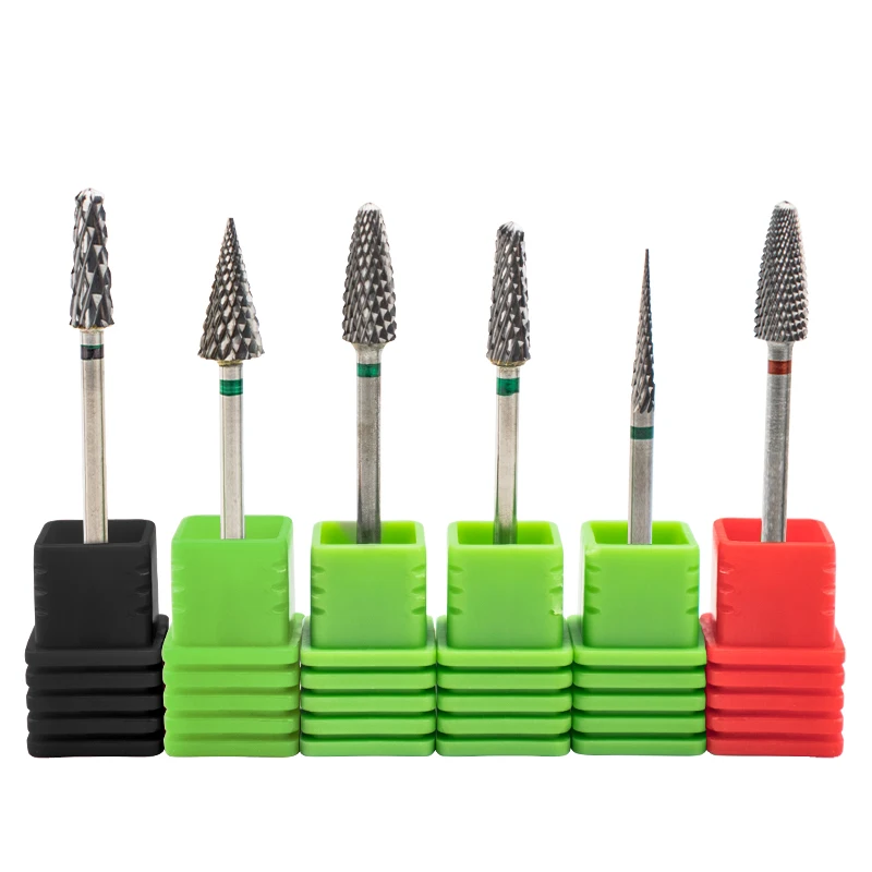 1 Pcs Diamond Tungsten Nail Drill Bit Rotate Burr Milling Cutter Bits For Manicure Electric Nail Drill Accessories Nail Tools