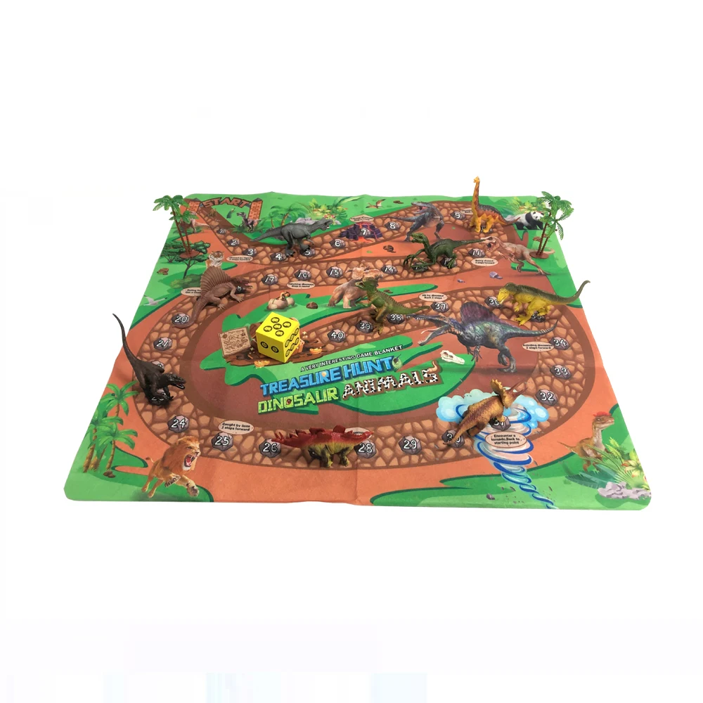 Wholesale Best Sellers  Dinosaur Theme  Modern Ludo/Treasure Hunt Game Play Mat