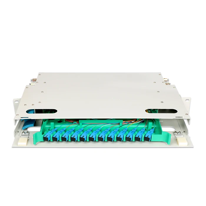 12 port UPC Optical Distribution Frame 19 Inch Cabinet 12 Core FC ODF