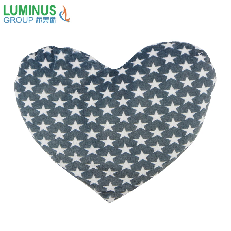 Factory wholesale heart shape microwave heating pads portable hand warmer