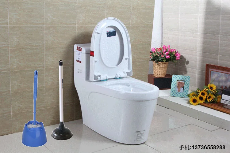 HQ1877 Qatar market bathroom sanitary ware lotus shaped toilet brush set