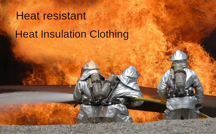 Professional Safety Firefighter Uniform 1000 Degrees Anti Radiation Fire Entry Suit